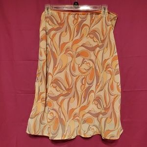 Connected Apparel a-line elastic waist skirt